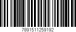 Código de barras (EAN, GTIN, SKU, ISBN): '7891511259192'