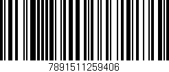 Código de barras (EAN, GTIN, SKU, ISBN): '7891511259406'