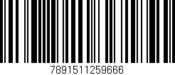 Código de barras (EAN, GTIN, SKU, ISBN): '7891511259666'