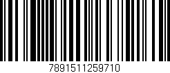 Código de barras (EAN, GTIN, SKU, ISBN): '7891511259710'