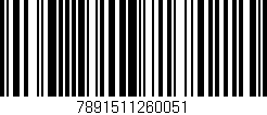 Código de barras (EAN, GTIN, SKU, ISBN): '7891511260051'