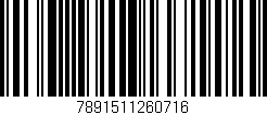 Código de barras (EAN, GTIN, SKU, ISBN): '7891511260716'