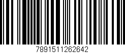 Código de barras (EAN, GTIN, SKU, ISBN): '7891511262642'