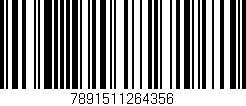 Código de barras (EAN, GTIN, SKU, ISBN): '7891511264356'