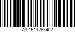Código de barras (EAN, GTIN, SKU, ISBN): '7891511265407'