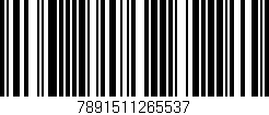 Código de barras (EAN, GTIN, SKU, ISBN): '7891511265537'