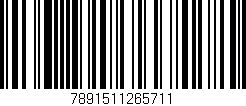 Código de barras (EAN, GTIN, SKU, ISBN): '7891511265711'