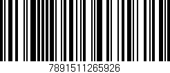 Código de barras (EAN, GTIN, SKU, ISBN): '7891511265926'