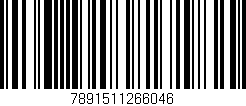 Código de barras (EAN, GTIN, SKU, ISBN): '7891511266046'