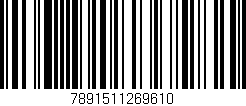 Código de barras (EAN, GTIN, SKU, ISBN): '7891511269610'