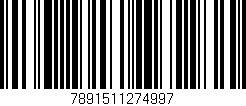 Código de barras (EAN, GTIN, SKU, ISBN): '7891511274997'