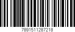 Código de barras (EAN, GTIN, SKU, ISBN): '7891511287218'