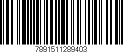 Código de barras (EAN, GTIN, SKU, ISBN): '7891511289403'