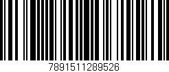 Código de barras (EAN, GTIN, SKU, ISBN): '7891511289526'