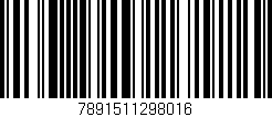 Código de barras (EAN, GTIN, SKU, ISBN): '7891511298016'