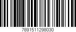 Código de barras (EAN, GTIN, SKU, ISBN): '7891511298030'