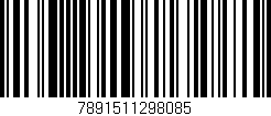 Código de barras (EAN, GTIN, SKU, ISBN): '7891511298085'