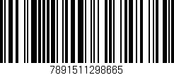 Código de barras (EAN, GTIN, SKU, ISBN): '7891511298665'