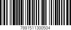 Código de barras (EAN, GTIN, SKU, ISBN): '7891511300504'