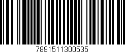 Código de barras (EAN, GTIN, SKU, ISBN): '7891511300535'