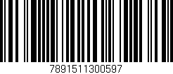 Código de barras (EAN, GTIN, SKU, ISBN): '7891511300597'