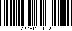 Código de barras (EAN, GTIN, SKU, ISBN): '7891511300832'