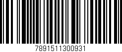 Código de barras (EAN, GTIN, SKU, ISBN): '7891511300931'