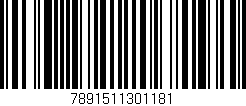 Código de barras (EAN, GTIN, SKU, ISBN): '7891511301181'