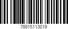 Código de barras (EAN, GTIN, SKU, ISBN): '78915113018'