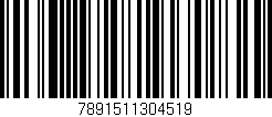 Código de barras (EAN, GTIN, SKU, ISBN): '7891511304519'