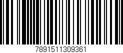 Código de barras (EAN, GTIN, SKU, ISBN): '7891511309361'