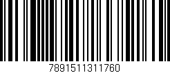 Código de barras (EAN, GTIN, SKU, ISBN): '7891511311760'