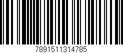 Código de barras (EAN, GTIN, SKU, ISBN): '7891511314785'