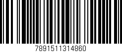 Código de barras (EAN, GTIN, SKU, ISBN): '7891511314860'