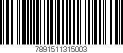 Código de barras (EAN, GTIN, SKU, ISBN): '7891511315003'