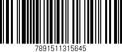 Código de barras (EAN, GTIN, SKU, ISBN): '7891511315645'