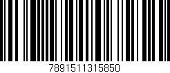 Código de barras (EAN, GTIN, SKU, ISBN): '7891511315850'