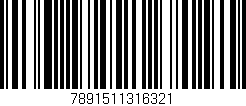 Código de barras (EAN, GTIN, SKU, ISBN): '7891511316321'