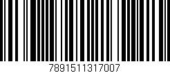 Código de barras (EAN, GTIN, SKU, ISBN): '7891511317007'