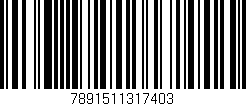 Código de barras (EAN, GTIN, SKU, ISBN): '7891511317403'