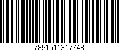 Código de barras (EAN, GTIN, SKU, ISBN): '7891511317748'