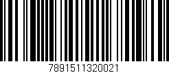 Código de barras (EAN, GTIN, SKU, ISBN): '7891511320021'