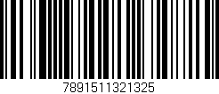 Código de barras (EAN, GTIN, SKU, ISBN): '7891511321325'