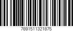 Código de barras (EAN, GTIN, SKU, ISBN): '7891511321875'