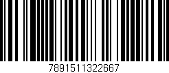 Código de barras (EAN, GTIN, SKU, ISBN): '7891511322667'