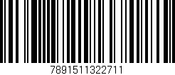 Código de barras (EAN, GTIN, SKU, ISBN): '7891511322711'