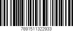 Código de barras (EAN, GTIN, SKU, ISBN): '7891511322933'