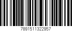 Código de barras (EAN, GTIN, SKU, ISBN): '7891511322957'