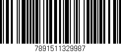 Código de barras (EAN, GTIN, SKU, ISBN): '7891511329987'