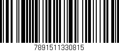 Código de barras (EAN, GTIN, SKU, ISBN): '7891511330815'